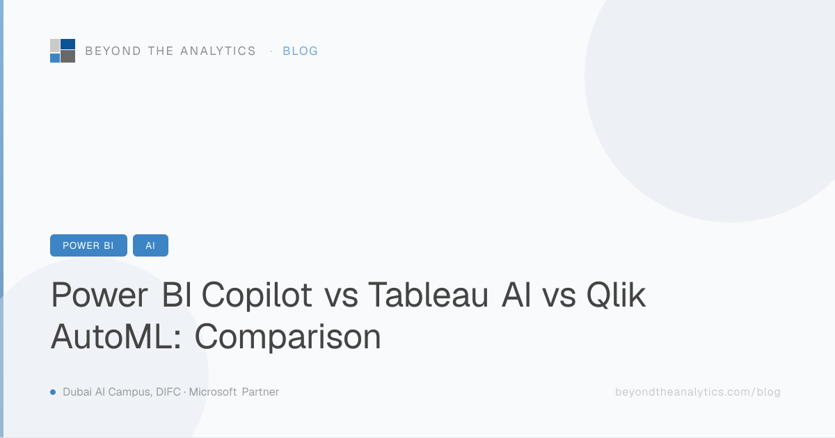 Power BI Copilot vs Tableau AI vs Qlik AutoML: Comparison | Beyond The ...